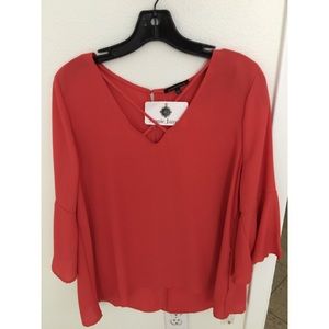 Annie James Orange Blouse
